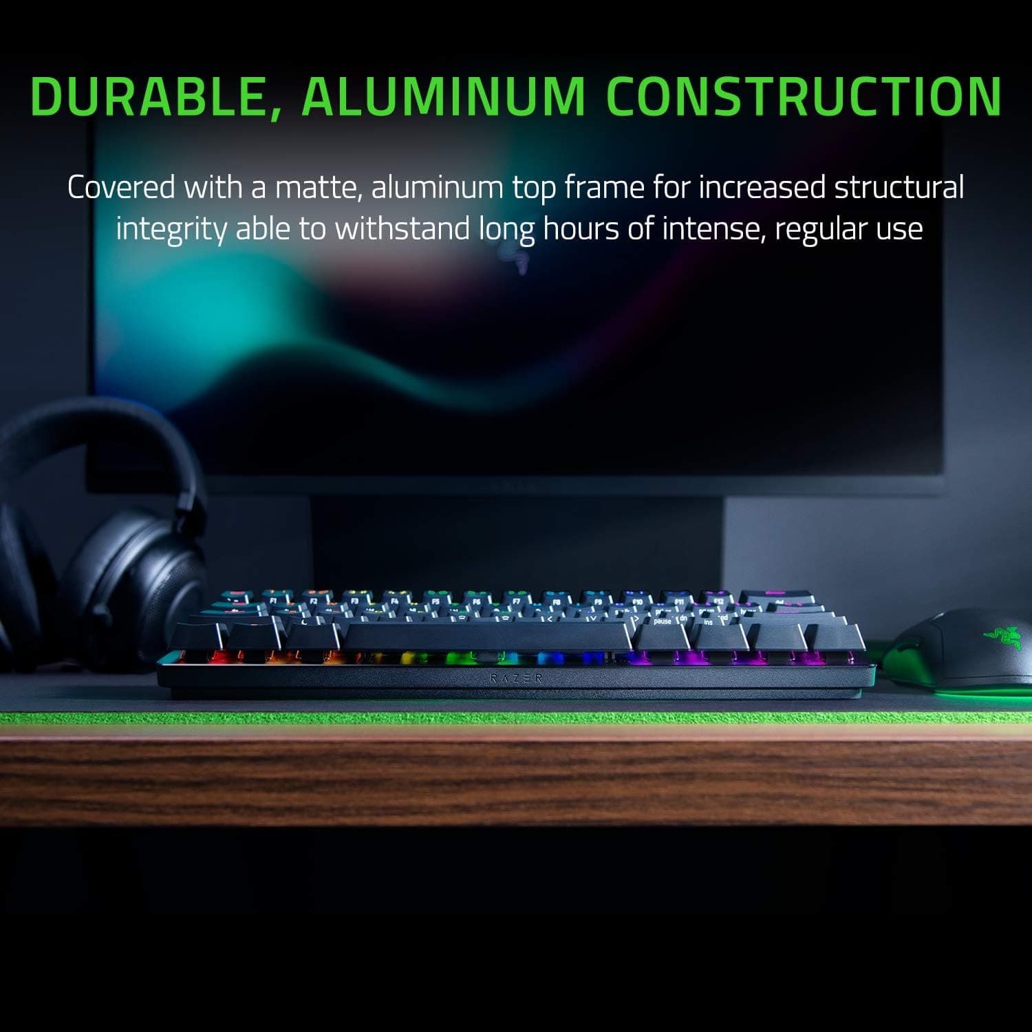RAZER Huntsman Mini Gaming Keyboard - Clicky (Purple Switches) UK Layout - 2